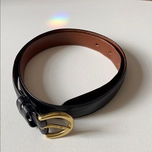 BLACK COACH BELT EUC sized medium